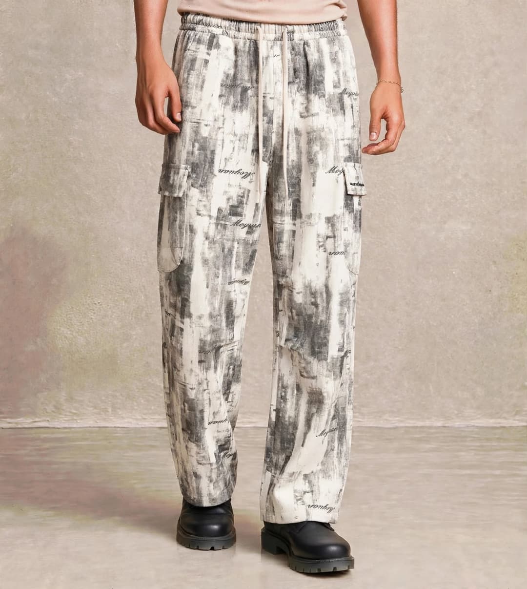 Pantalon cargo homme coupe droite