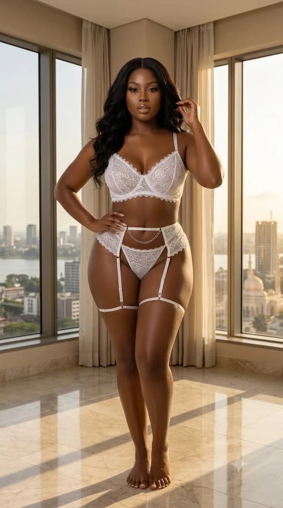 Ensemble Bralette Blanche Dentelle Chaîne